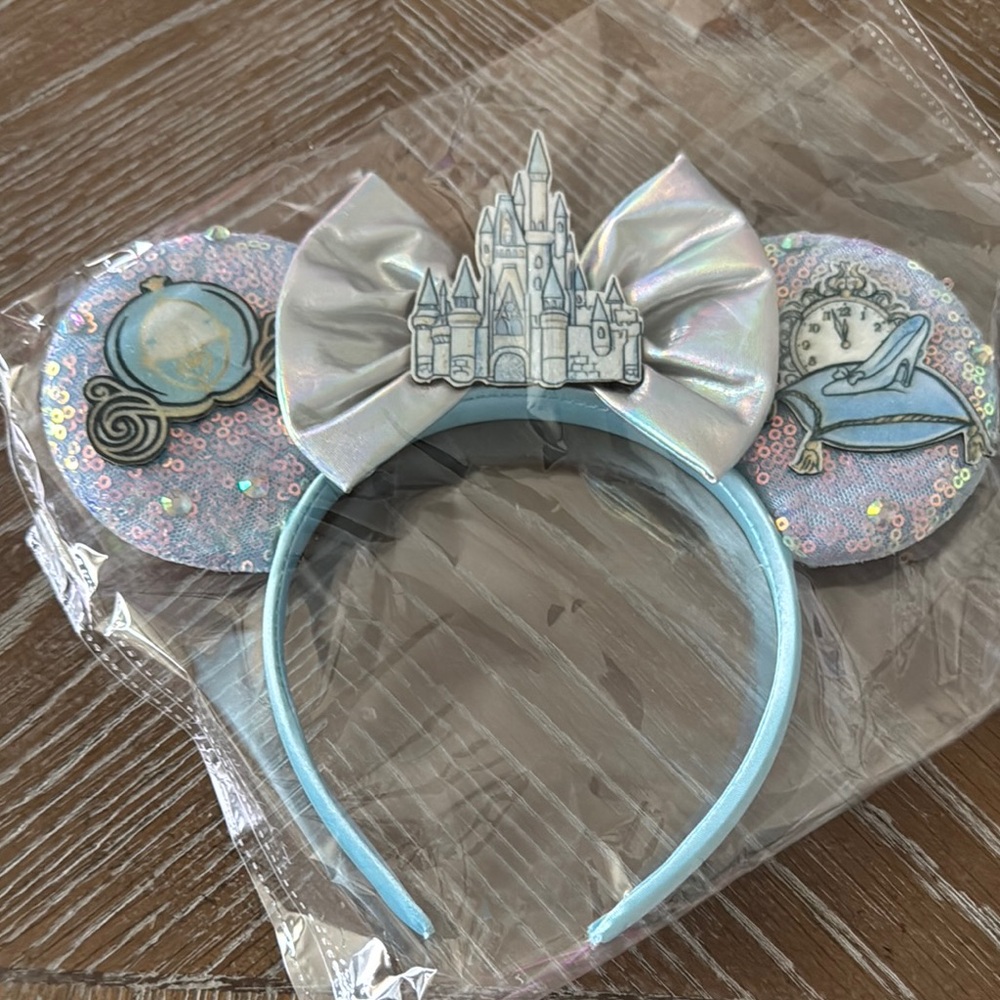 Disney Silver and Blue Hair Accessories with Mickey Mouse Ears